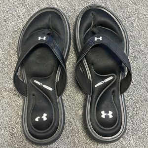 Under armor memory foam flip flops